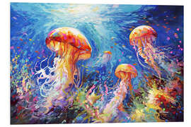 Foam board print Jellyfish Serenade