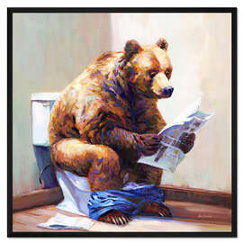 Gerahmter Kunstdruck Bearly Informed