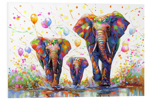 Cuadro de PVC Elephant Party