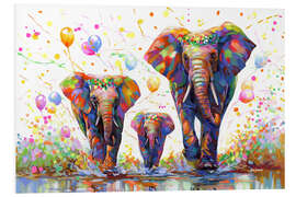 PVC print Elephant Party