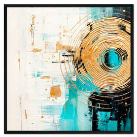 Gerahmter Kunstdruck Sommertag am Strand