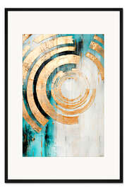 Gerahmter Kunstdruck Strahlende Sonne