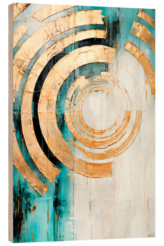 Tableau en bois Shining Sun