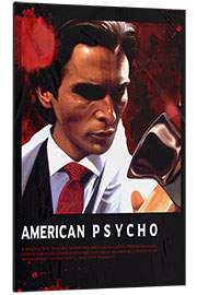 Tableau en aluminium Christian Bale - American Psycho