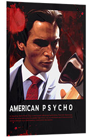 Hartschaumbild Christian Bale - American Psycho