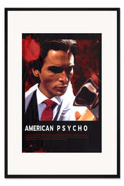 Gerahmter Kunstdruck Christian Bale - American Psycho