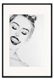 Gerahmter Kunstdruck Miley Cyrus