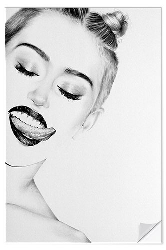 Vinilo para la pared Miley Cyrus