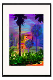 Gerahmter Kunstdruck Garden Estate House