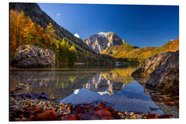 Alubild Langbathsee im Herbst