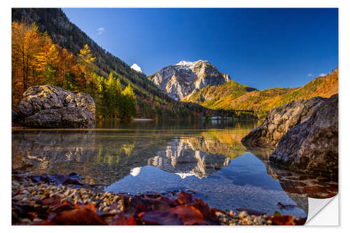 Wall sticker Langbathsee in autumn