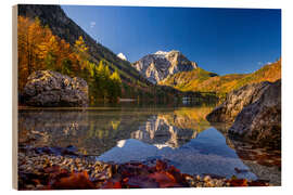 Obraz na drewnie Langbathsee in autumn