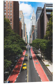 Aluminium print New York City - 42nd Street in Manhattan