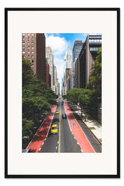 Gerahmter Kunstdruck New York City - 42nd Street in Manhattan