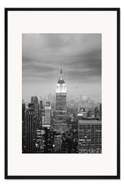 Gerahmter Kunstdruck Empire State Building im Dunst