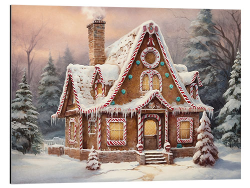 Tableau en aluminium Ggingerbread Cottage