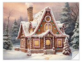Autocolante decorativo Ggingerbread Cottage - Olga Telnova