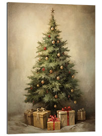 Stampa su plexi-alluminio Christmas Tree With Gifts