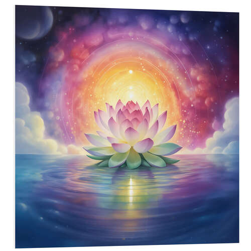 Foam board print Lotus Flower of New Beginnings