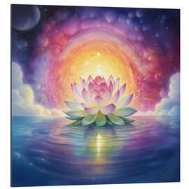 Magnettafel Lotusblüte des Neubeginns