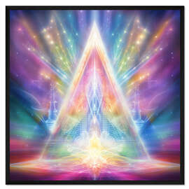 Gerahmter Kunstdruck Lichtportal des Neubeginns