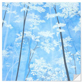 Selvklebende plakat Bright Sky Love