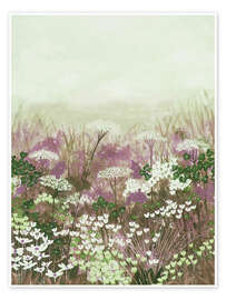 Wall print  Cottage Garden Love - Herb Dickinson