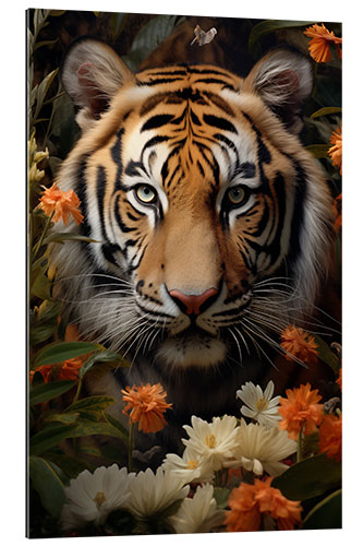 Gallery Print Floraler Tiger