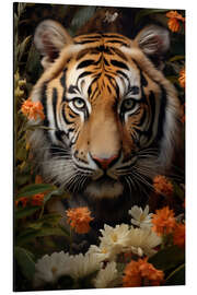 Magnettafel Floraler Tiger
