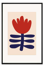 Gerahmter Kunstdruck Abstrakte Tulpen