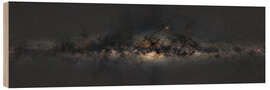 Wood print Milky Way Panorama