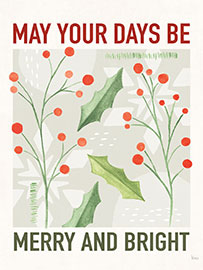 Magnettafel May Your Days Be Merry and Bright