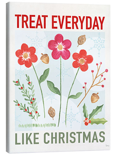 Canvas print Treat Everyday Like Christmas