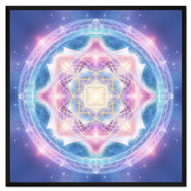 Gerahmter Kunstdruck Mandala - Frieden und Harmonie