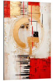 Magnettafel Stimmungsvolle Spannung in Rot