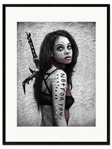 Framed art print Not For You