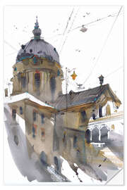 Selvklebende plakat Grandeur of Yesteryears