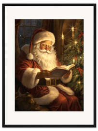 Gerahmter Kunstdruck Erzähl mir ein Märchen, Santa Claus - Olga Telnova