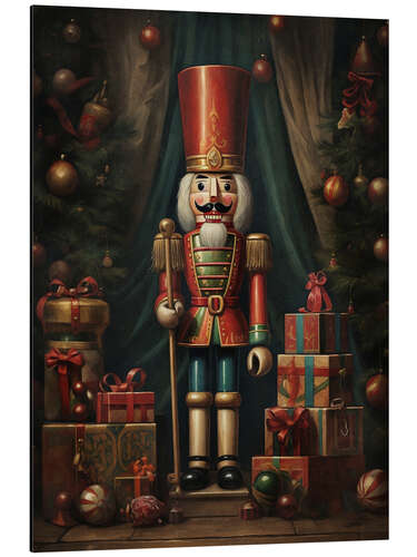 Aluminium print Christmas Nutcracker