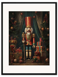 Gerahmter Kunstdruck Weihnachtsnussknacker
