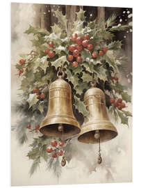 PVC-taulu Christmas Bells and Mistletoe