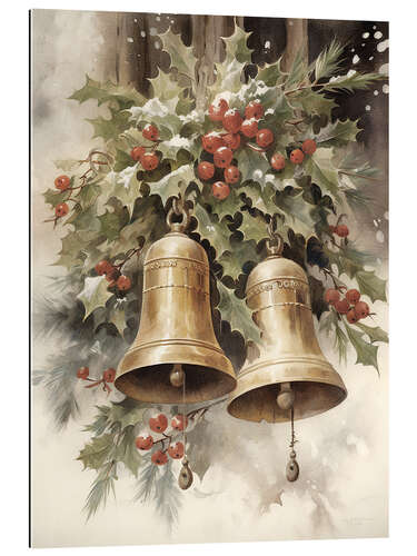 Galleriprint Christmas Bells and Mistletoe