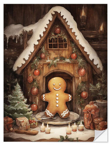 Naklejka na ścianę Gingerbread Man