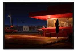 Gerahmter Kunstdruck Die Bar