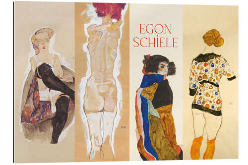 Galleritryk Abstract Line Up - Egon Schiele