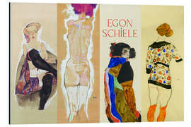 Magnettafel Abstract Line Up - Egon Schiele