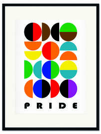 Gerahmter Kunstdruck Pride Abstract
