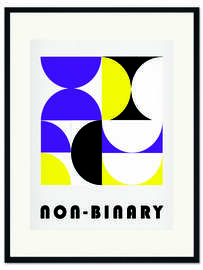 Gerahmter Kunstdruck Non-Binary Abstract