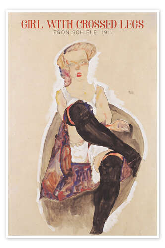 Poster Girl With Crossed Legs, 1911