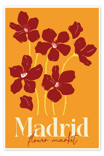 Poster Flower Market Madrid II